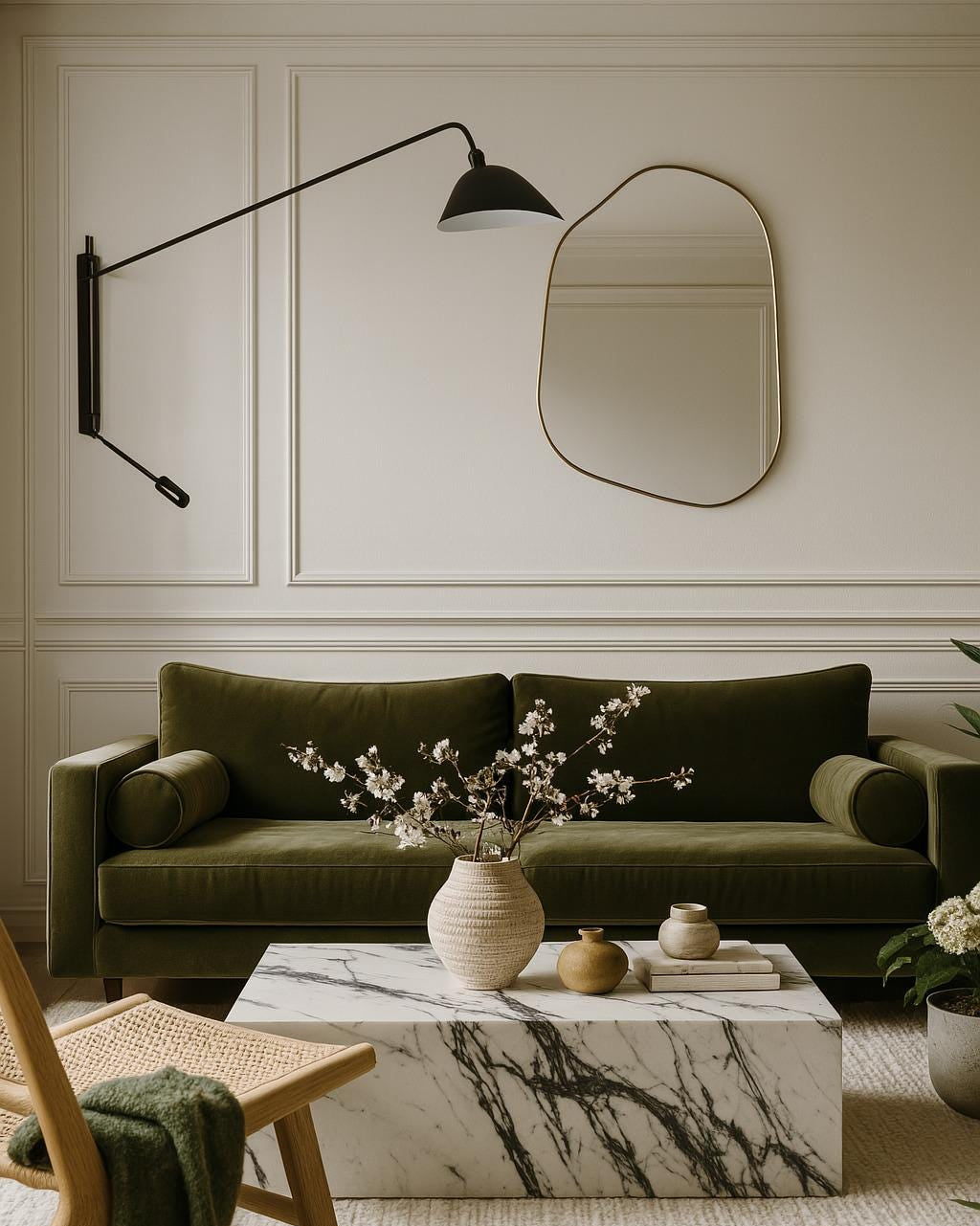 The Brook Mirror – Champagne Gold