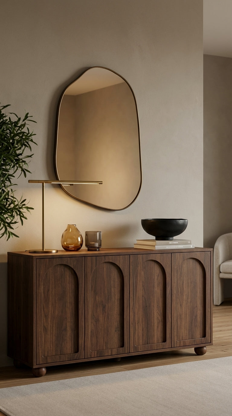 The Brook Mirror – Matte Black