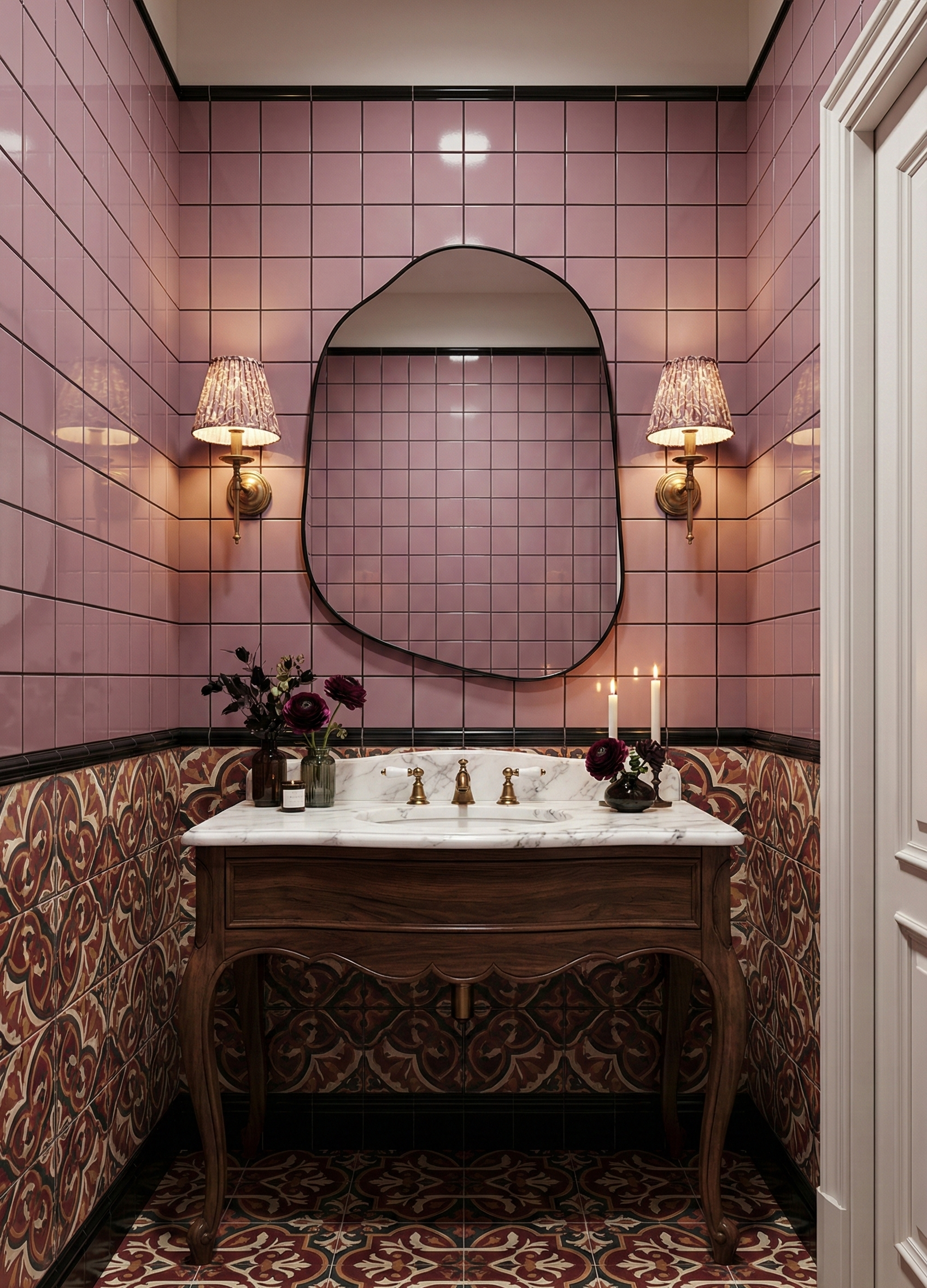 The Brook Mirror – Matte Black