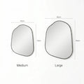 Brook Asymmetrical Wall Mirror – Matte Black