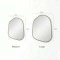 Brook Asymmetrical Wall Mirror – Champagne Gold
