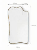 Solenne Full-Length Asymmetrical Mirror – Champagne Gold