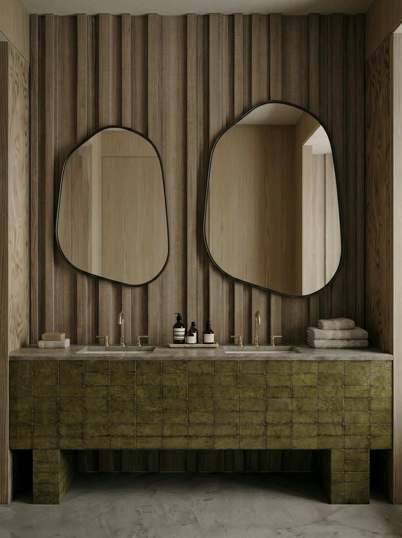 The Brook Mirror – Matte Black