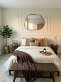 Brook Asymmetrical Wall Mirror – Champagne Gold