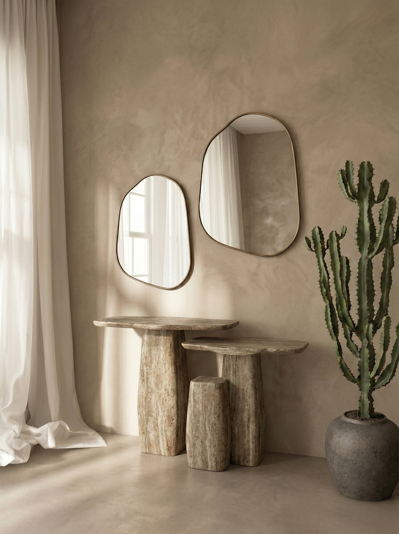 The Brook Mirror – Champagne Gold