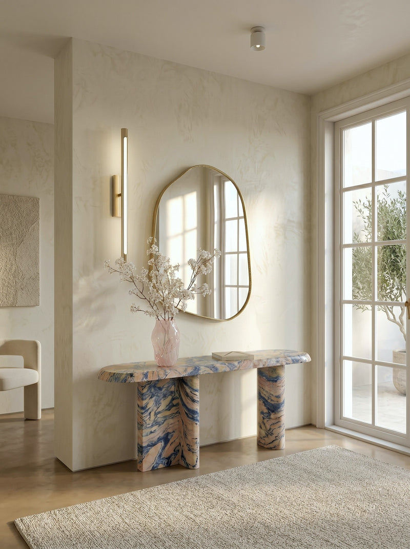 The Brook Mirror – Champagne Gold