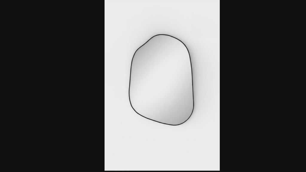 The Brook Mirror – Matte Black